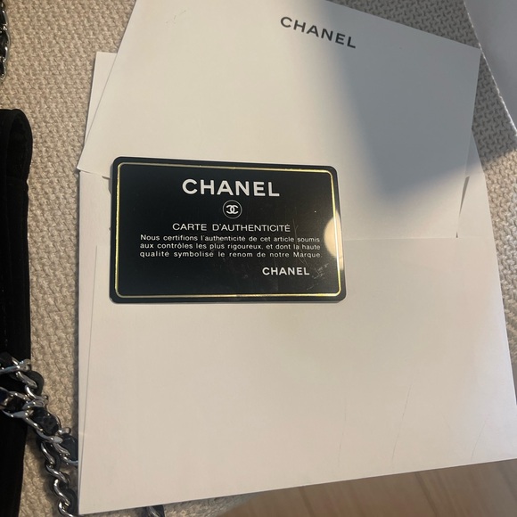 Chanel wallet on chain in black caviar leather with silver hardware - Picture 5 of 8